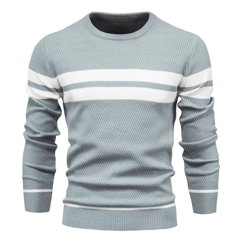 Fawzi - Maglioni Caldi a Maniche Lunghe con Patchwork