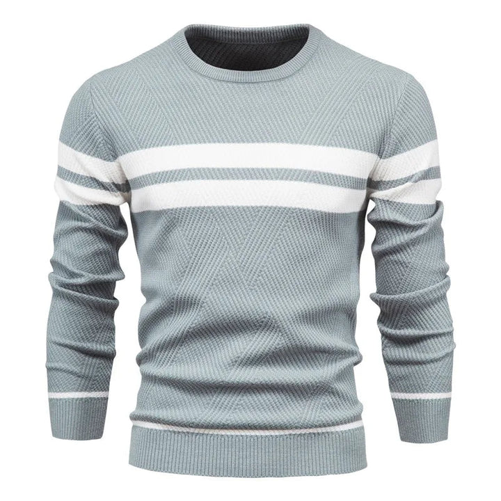 Fawzi - Maglioni Caldi a Maniche Lunghe con Patchwork
