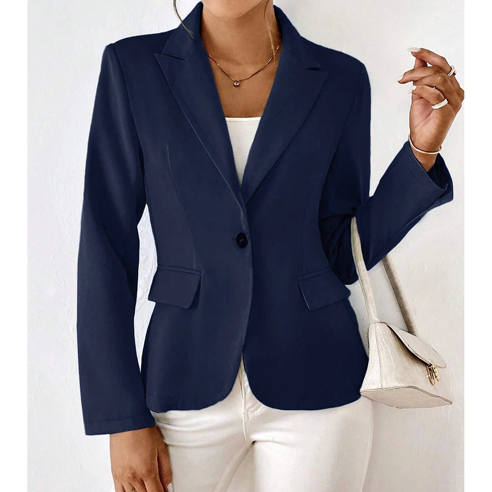 Lucinda - Blazer a un Bottone e a Maniche Lunghe