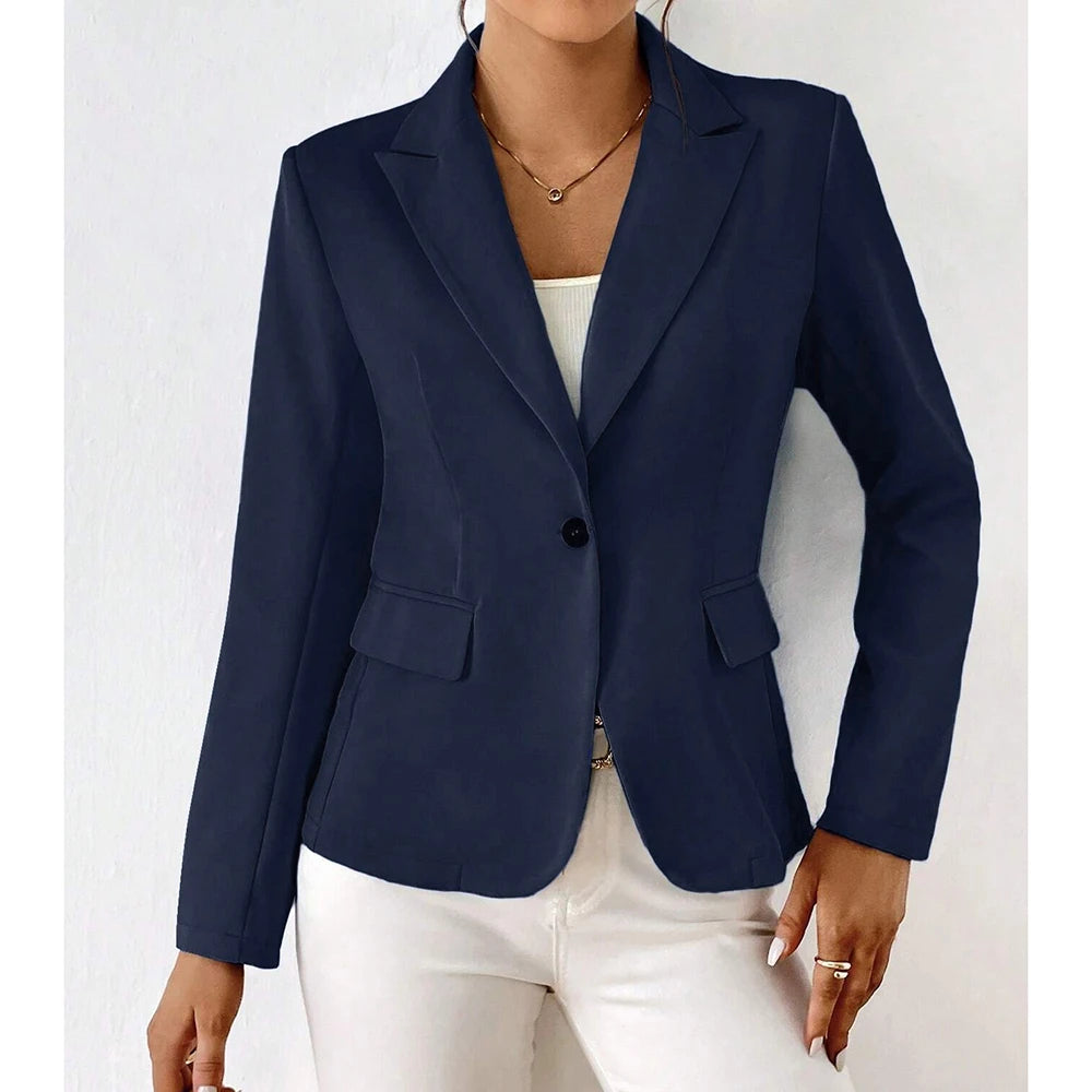 Lucinda - Blazer a un Bottone e a Maniche Lunghe