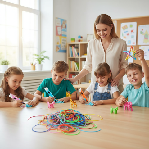 SketchFlow - Set Di Penne Portatili Per Stampa 3D Con Display LED