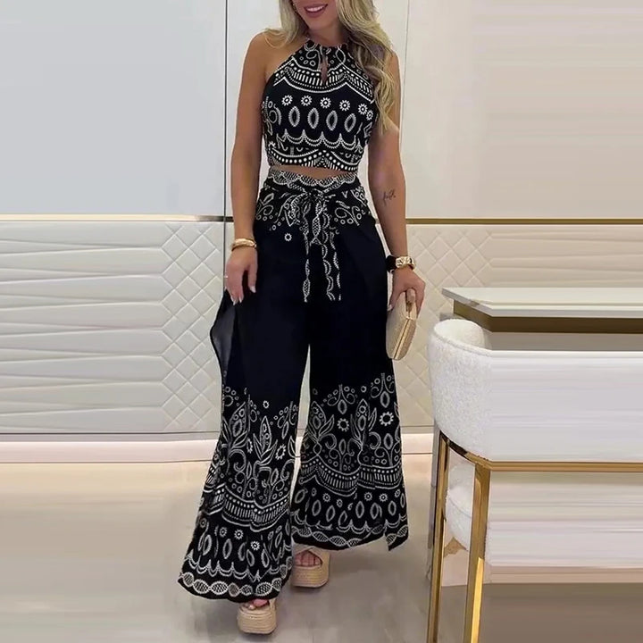 Gulshat - Set Pantaloni Eleganti Con Motivo
