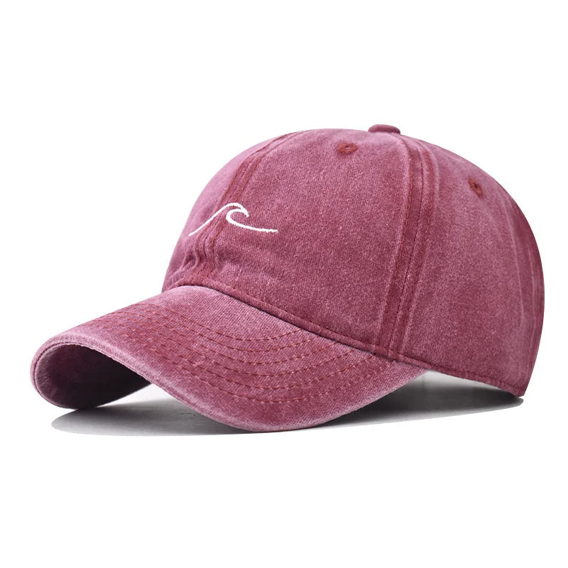 Erkan - Cappellino con Ricamo a Onde Increspate