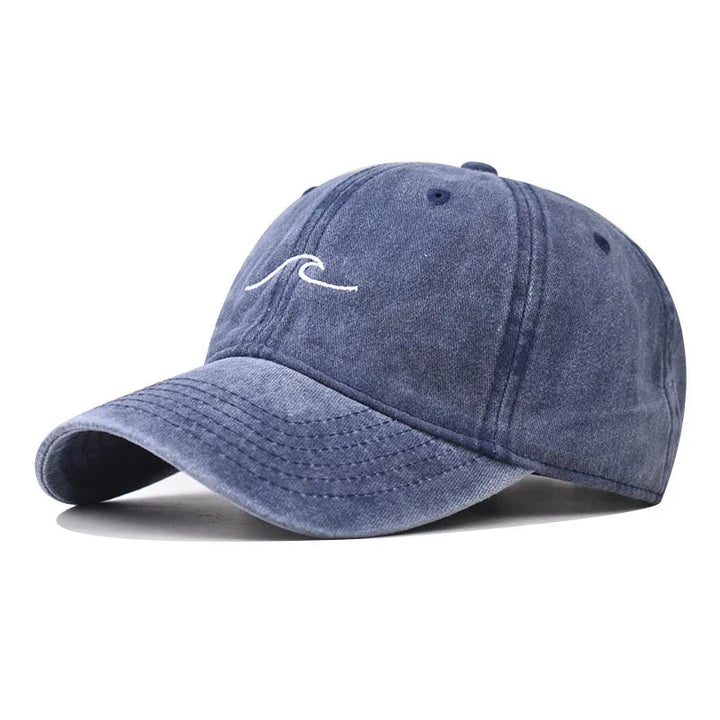 Erkan - Cappellino con Ricamo a Onde Increspate