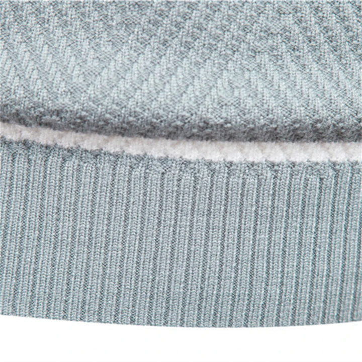 Fawzi - Maglioni Caldi a Maniche Lunghe con Patchwork