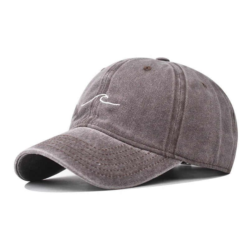 Erkan - Cappellino con Ricamo a Onde Increspate