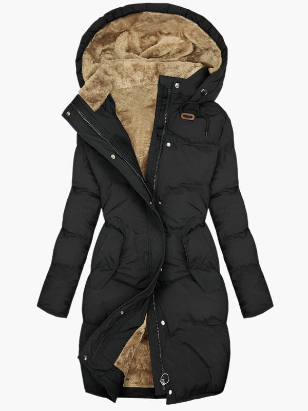 Yvienne - Cappotto Invernale Foderato con Cappuccio e Cerniera