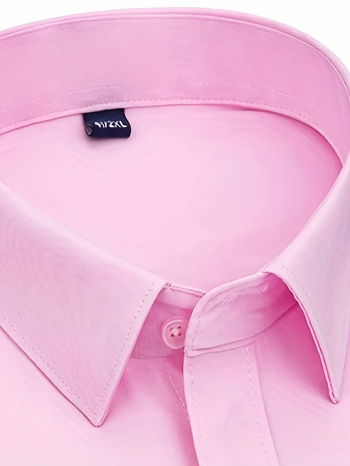 Ezra - Elegante Camicia Vestibilità Aderente Con Bottoni