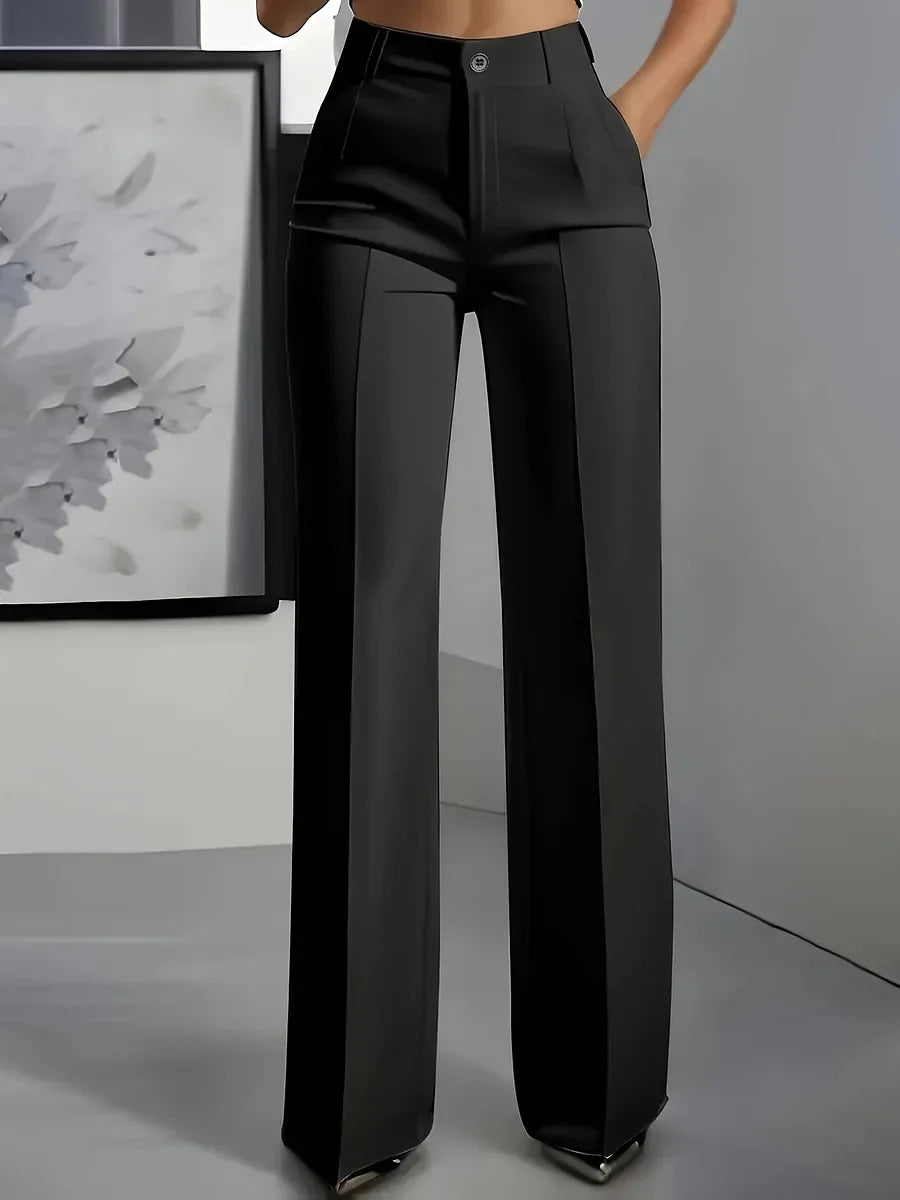 Hodit - Elegante Pantalone Elasticizzato a Vita Alta