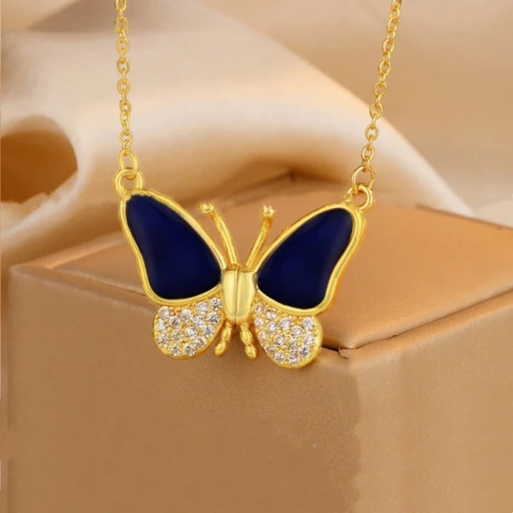 Celestafly - Collana con Farfalla che Cambia Colore