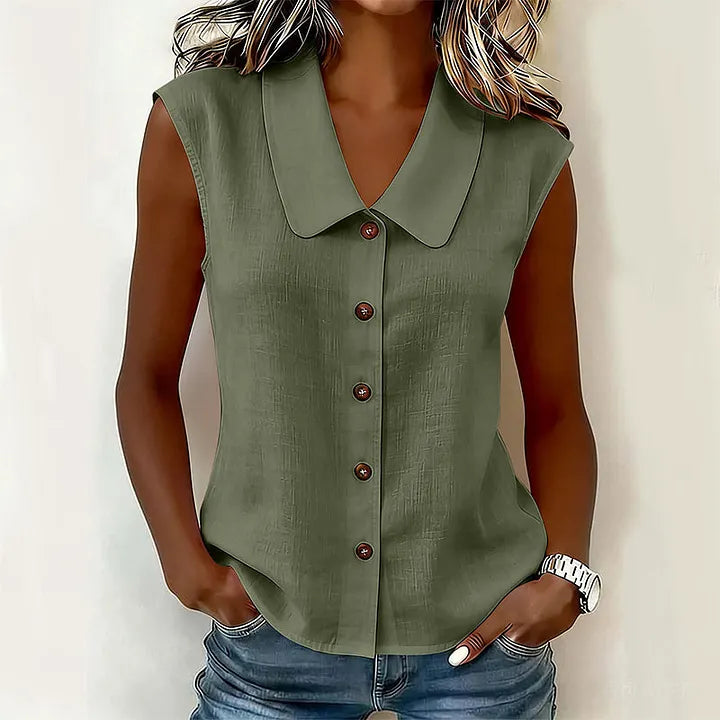 Chisato - Camicia Con Scollo a V E Bottoni