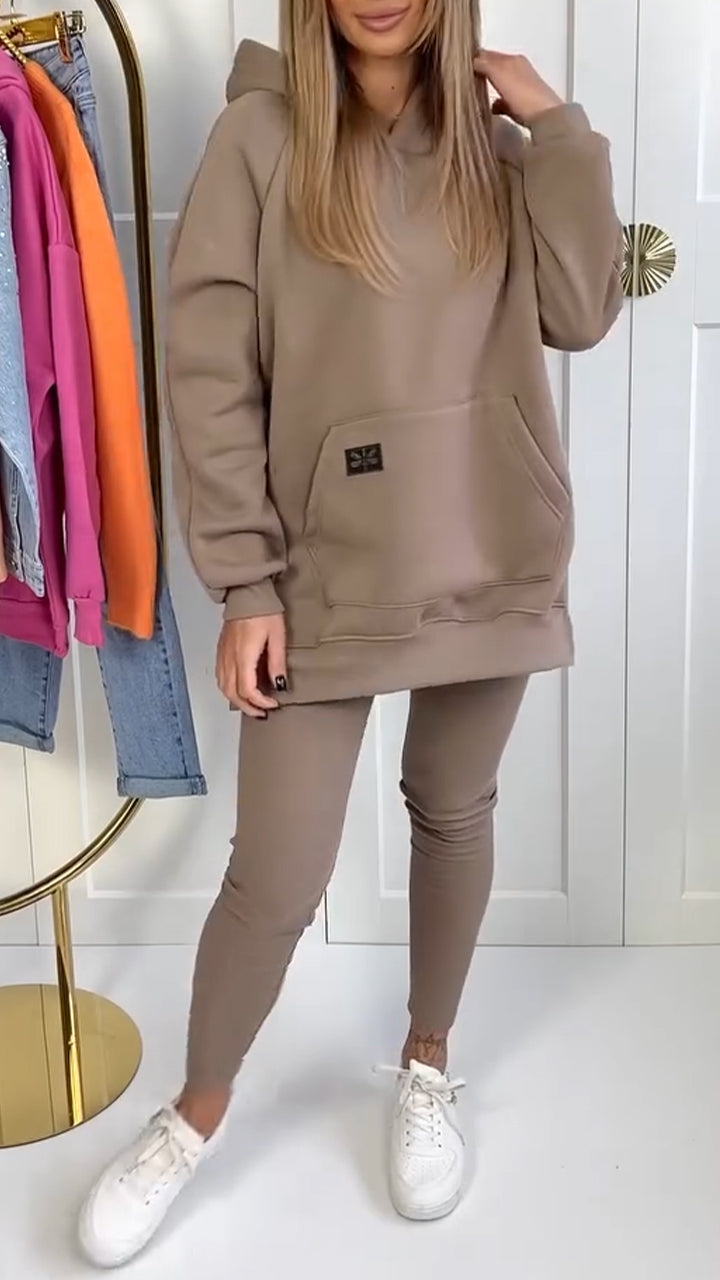 Neija - Set Casual con Felpa con Cappuccio e Leggings