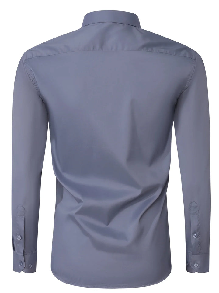 Byron - Elegante Camicia a Maniche Lunghe Con Bottoni
