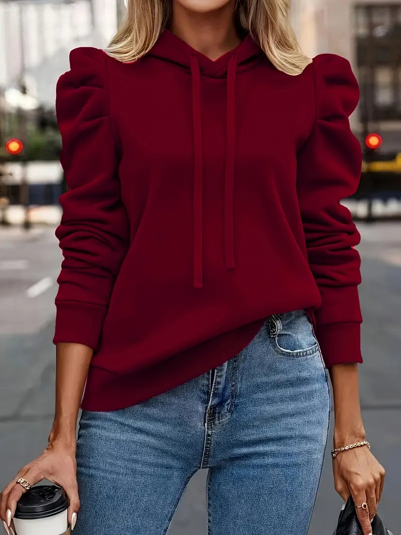 Nandita - Felpa Con Cappuccio a Maniche Lunghe Traspirante