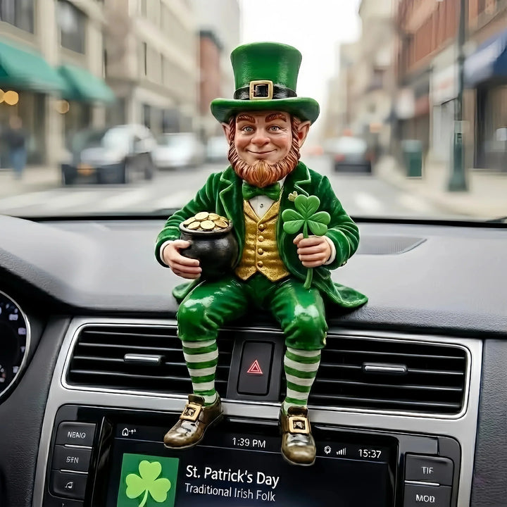 IrishFortune - Statuetta Decorativa del Folletto di San Patrizio