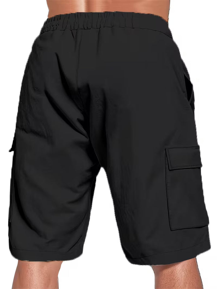 Raekwon - Pantaloncini Di Lino Con Elastico In Vita e Coulisse
