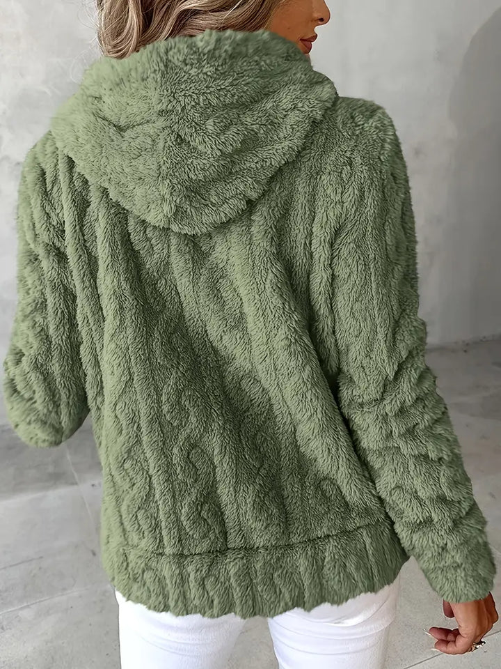 Ganka - Felpa Con Cappuccio e Zip a Maniche Lunghe