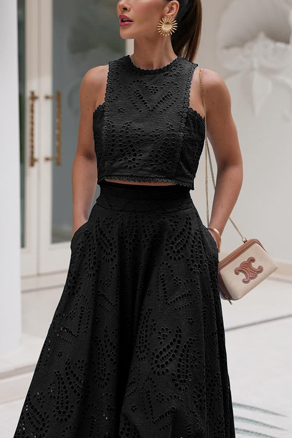 Rosanna - Set Due Pezzi Senza Maniche In Pizzo