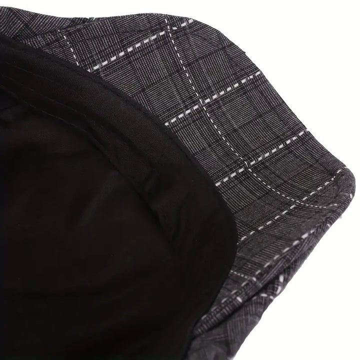 Checklyn - Cappellino Elegante Con Motivo a Quadri