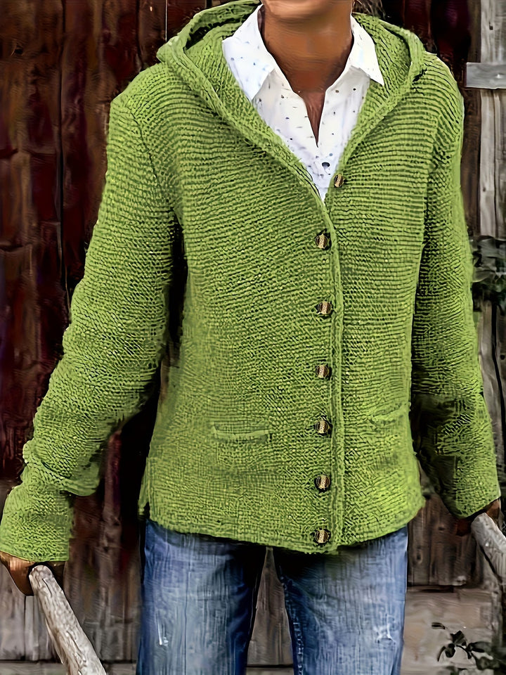 Jadia - Cardigan A Maniche Lunghe In Maglia