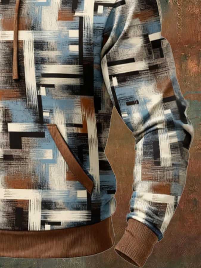 Sodhi - Felpa In Stile Retrò Con Stampa a Blocchi di Colore