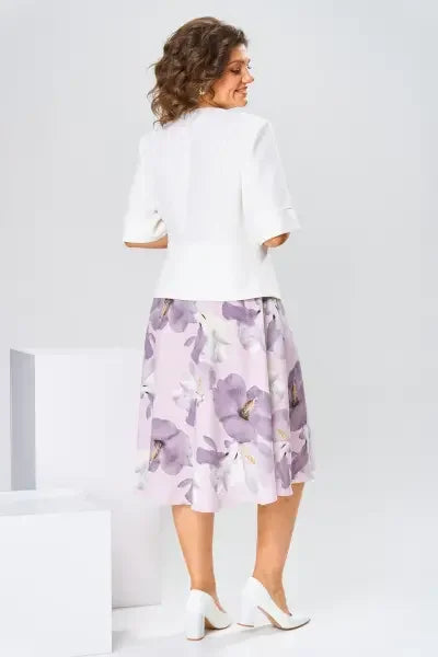 Barnes - Abito midi con Stampa Floreale e Giacca