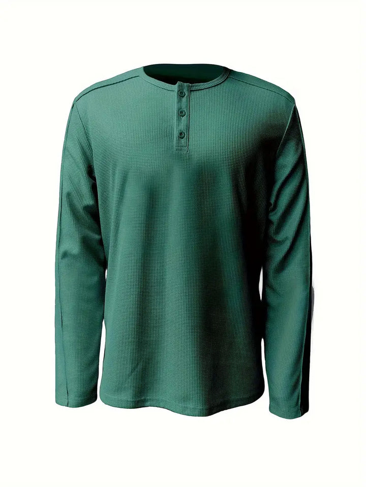 Pablo - Camicia Informale Lavorato a Maglia a Maniche Lunghe