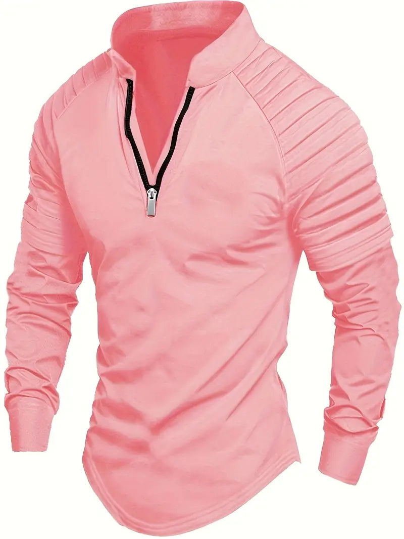 Linwood  - Polo a Maniche Lunghe Con Cerniera