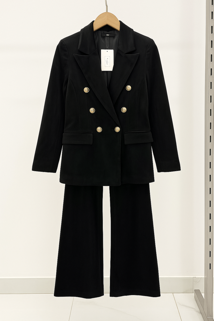 Dimitra - Set Blazer Doppiopetto In Velluto