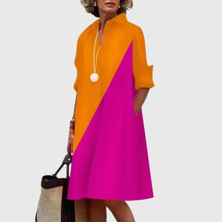 Oshadi - Elegante Miniabito Con Tasche