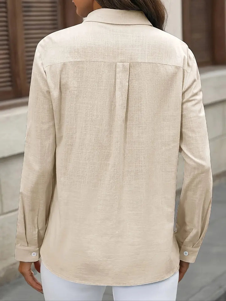 Athena - Camicia In Cotone Con Tasche Frontali