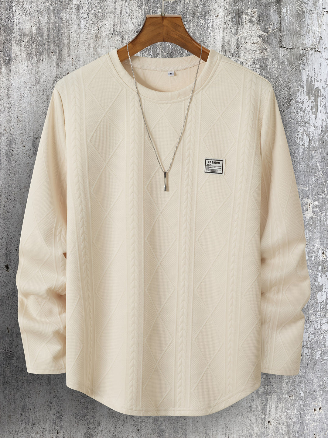 Lyman - Felpa Con Cappuccio a Maniche Lunghe Con Motivo Geometrico