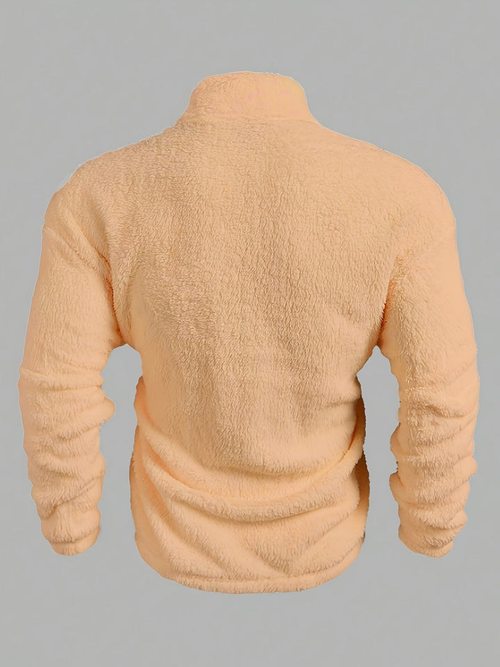 Kamil - Maglione In Pile Con Mezza Zip