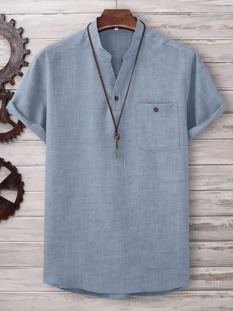 Kieth - Camicia a Maniche Corte Con Tasca Frontale