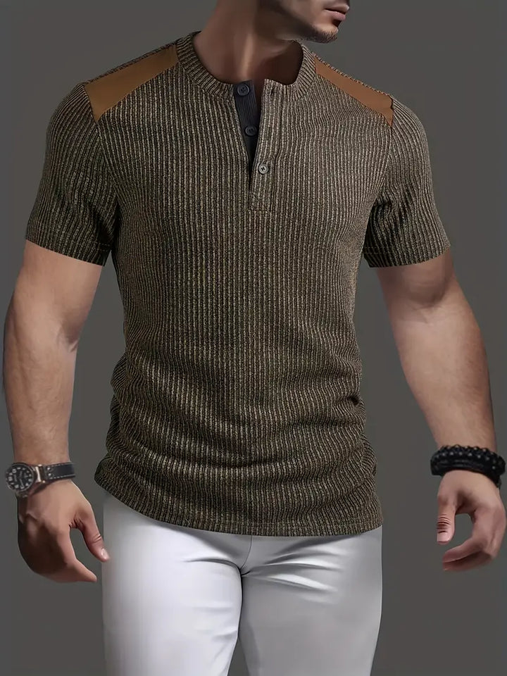 Cihan - Camicia Casual in Maglia a Righe