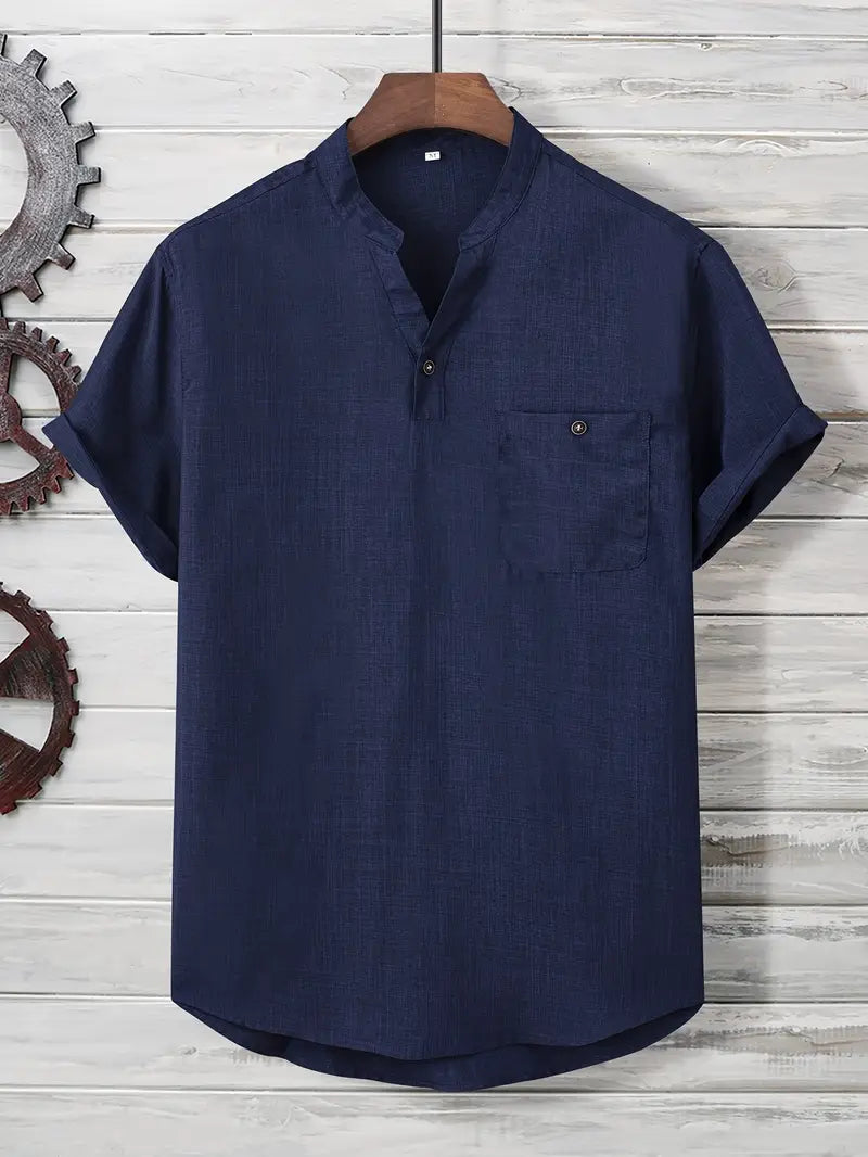Kieth - Camicia a Maniche Corte Con Tasca Frontale