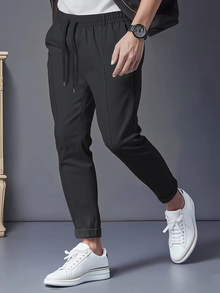 Crawford - Casual Vestibilità Slim Pantaloni Con Elastico in Vita