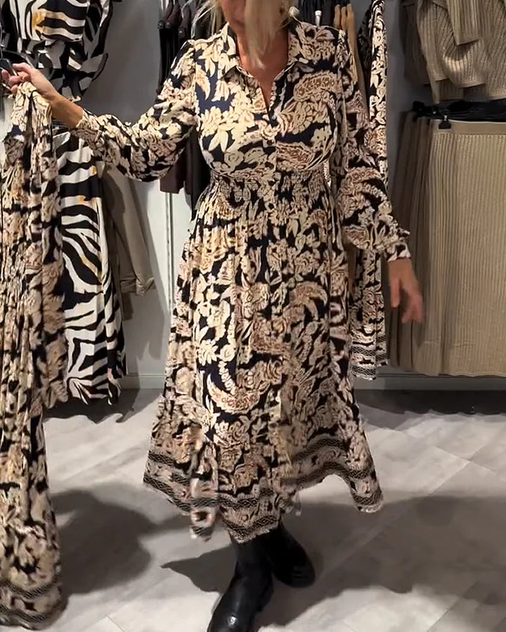 Merle - Abito alla Moda Con Motivi Decorativi