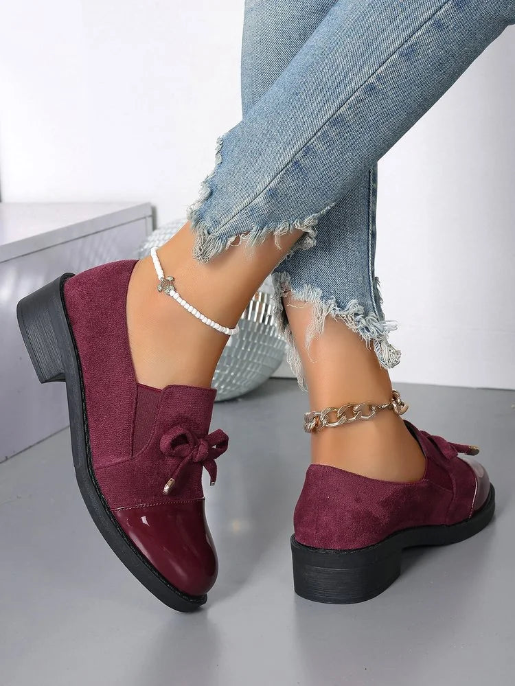 Azahra - Eleganti Mocassini Slip-On Con Fiocco