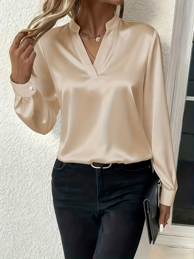 Telma - Elegante Camicetta In Raso