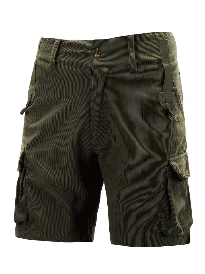 Jorit - Pantaloncini Merci in Velluto a Coste Con Trama 3D