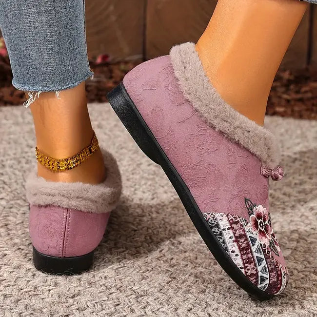 Dannelia - Scarpe Comode in Pelliccia Sintetica