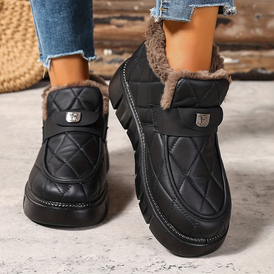 Karryna - Scarpe con Tomaia Trapuntata e Fodera Morbida