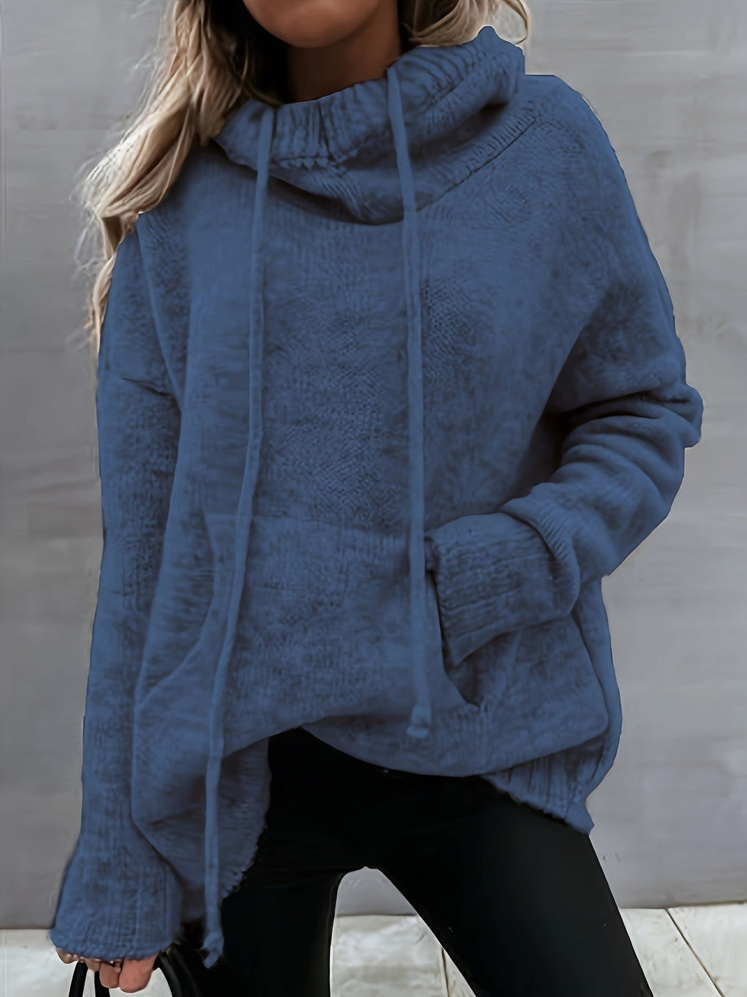 Zelina - Maglione a Maniche Lunghe Con Tasca