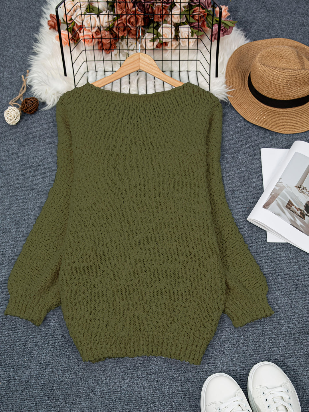 Jeannette - Maglione Maniche Lunghe Con Collo Rotondo