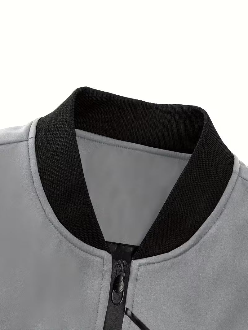 Akrum - Giacca Bomber Casual Con Cerniera