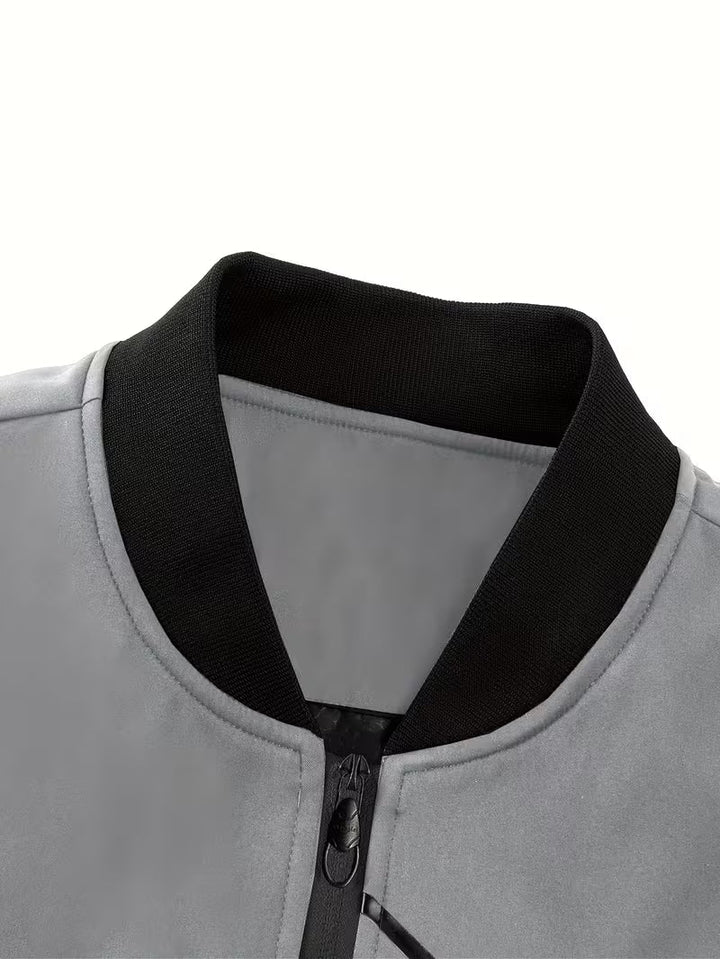 Akrum - Giacca Bomber Casual Con Cerniera