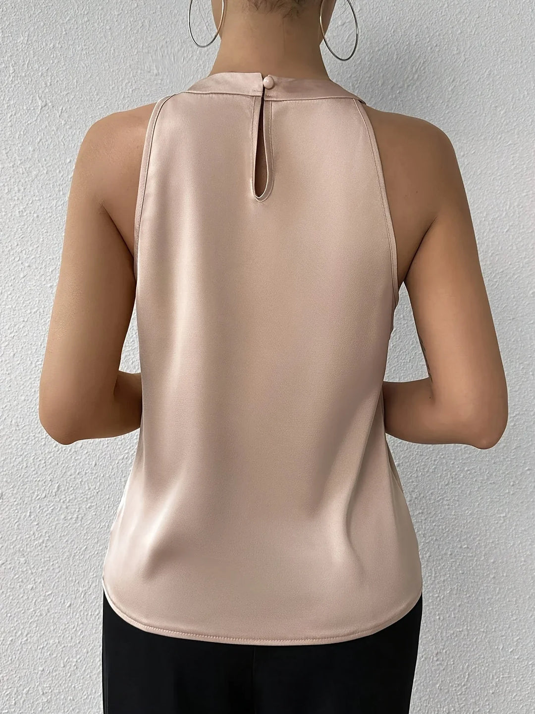 Cerys - Elegante Camicetta Senza Maniche In Poliestere