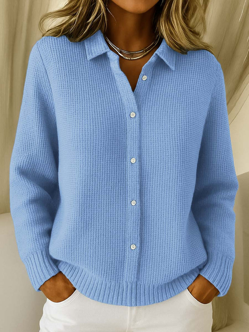 Nofar - Cardigan Classico in Maglia Con Bottoni