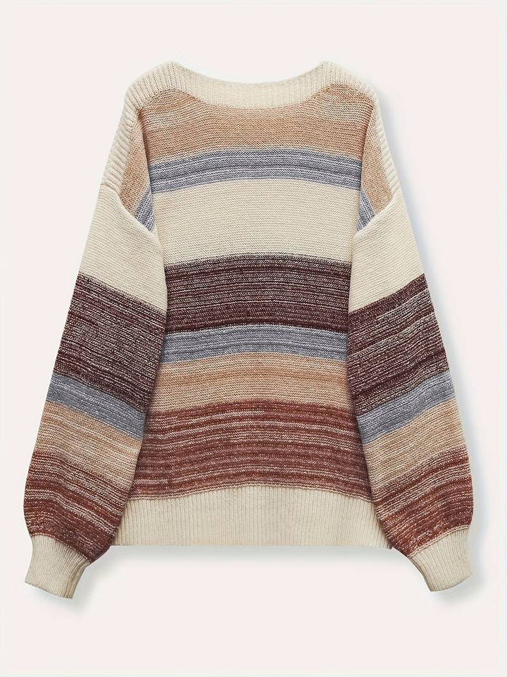 Avihod - Elegante Maglione Con Scollo Rotondo e Vestibilità Ampia